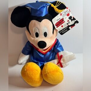 Disney Mickey Mouse Graduation Plush - Blue and Yellow
